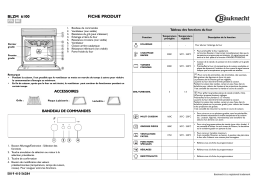 Bauknecht BLZM 6100/IN Oven Manuel utilisateur