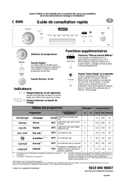 LADEN C 8000 Dishwasher Manuel utilisateur