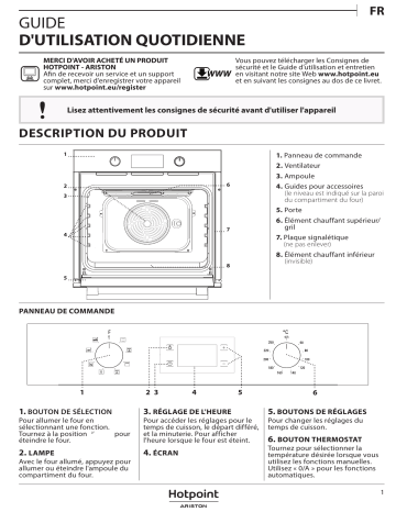 HOTPOINT/ARISTON FA3 544 C IX HA Oven Manuel utilisateur | Fixfr