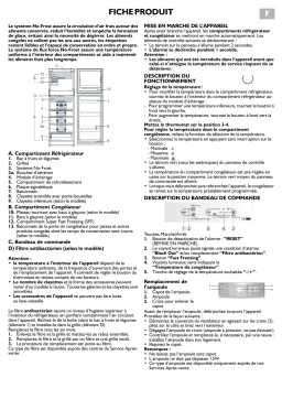 Whirlpool ARC 4100/AL Fridge/freezer combination Manuel utilisateur