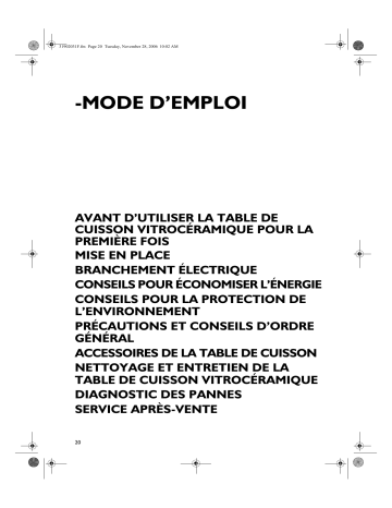 Mode d'emploi | Whirlpool AKT 860/BA Hob Manuel utilisateur | Fixfr