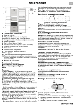 Bauknecht KGA 282 OPTIMA IO/1 Fridge/freezer combination Manuel utilisateur