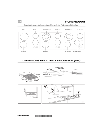 Privileg PCTAC K6042 IN Hob Manuel utilisateur | Fixfr