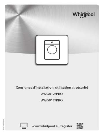 AWG 912 S/PRO | AWG 812 S/PRO | Whirlpool AWG 812/PRO UK Washing machine Manuel utilisateur | Fixfr