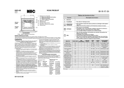 KIC KEO 603 BL Oven Manuel utilisateur