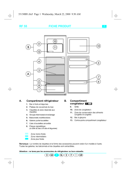 Bauknecht ARZ 909/H/YELLOW Fridge/freezer combination Manuel utilisateur