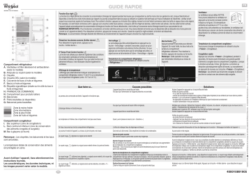 ART 8810/A++ SF | ART 890/A++/NF | Whirlpool ART 895/A++/NF Fridge/freezer combination Manuel utilisateur | Fixfr