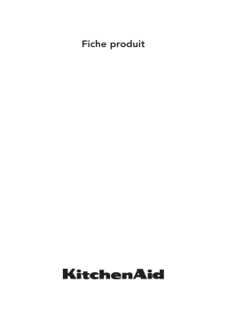 KitchenAid KCBNS 12600 Refrigerator Manuel utilisateur