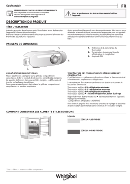 Whirlpool ARG 585/A+ Refrigerator Manuel utilisateur