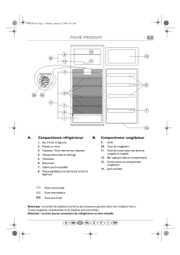 Whirlpool ARC 3660 Fridge/freezer combination Manuel utilisateur