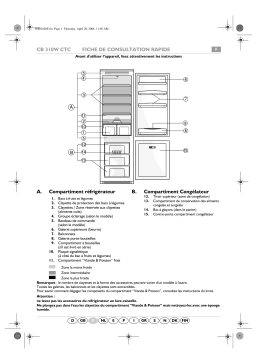 Bauknecht ART 489 Fridge/freezer combination Manuel utilisateur