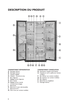 Whirlpool GC2028HELSI Side-by-Side Manuel utilisateur