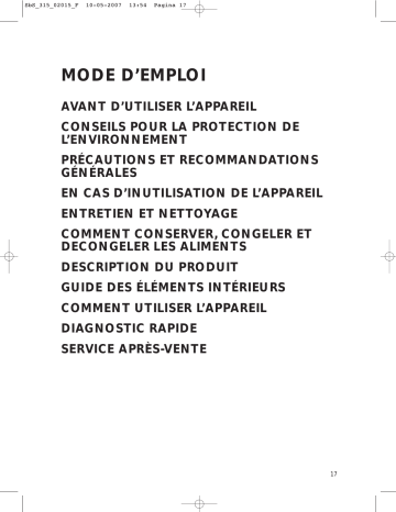 Mode d'emploi | Whirlpool 20RU-D1 600 Side-by-Side Manuel utilisateur | Fixfr