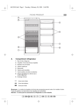 Bauknecht KRA Stuttgart/2 Refrigerator Manuel utilisateur