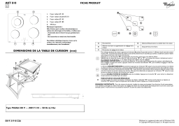 Whirlpool AKT 810/NE Hob Manuel utilisateur