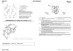 Whirlpool AKT 810/BA Hob Manuel utilisateur