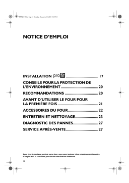 LADEN FP 300/IX Oven Manuel utilisateur