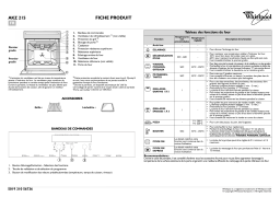 Whirlpool AKZ 215/IX Oven Manuel utilisateur