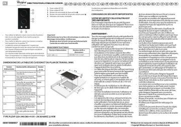 Whirlpool AKT 360/IX Hob Manuel utilisateur | Fixfr