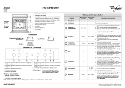 Whirlpool AKZ 651/IX Oven Manuel utilisateur