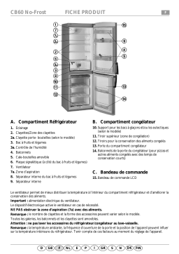 Whirlpool ARC 6700 Fridge/freezer combination Manuel utilisateur