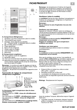 LADEN SC198 Fridge/freezer combination Manuel utilisateur