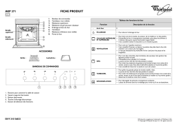 Whirlpool AKP 371/IX Oven Manuel utilisateur