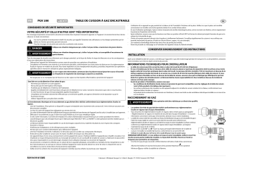 LADEN PGV 200/NB/01 Hob Manuel utilisateur | Fixfr