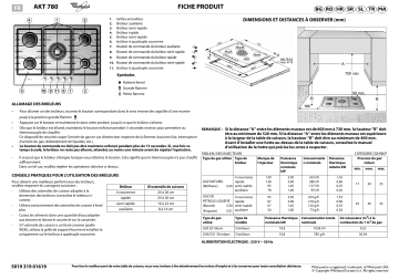 Whirlpool AKT 780/IXL/03 Hob Manuel utilisateur | Fixfr