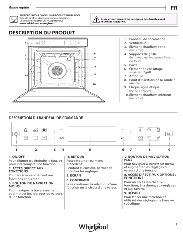 W6 OM3 4PS1 P | Whirlpool W7 OM3 4S1 P Oven Manuel utilisateur | Fixfr