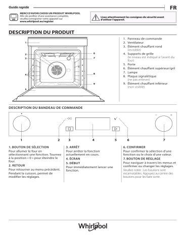 W7 OM5 4S P | Whirlpool W6 OM5 4S1 P Oven Manuel utilisateur | Fixfr