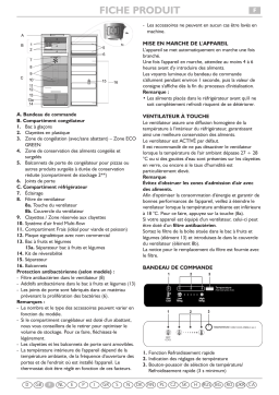 Ignis WTV4125 NF W Fridge/freezer combination Manuel utilisateur