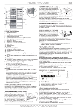 Ignis TGA 3310NF/EG Fridge/freezer combination Manuel utilisateur