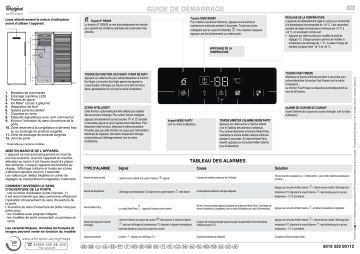 Whirlpool WVE26962 NFX Freezer Manuel utilisateur | Fixfr