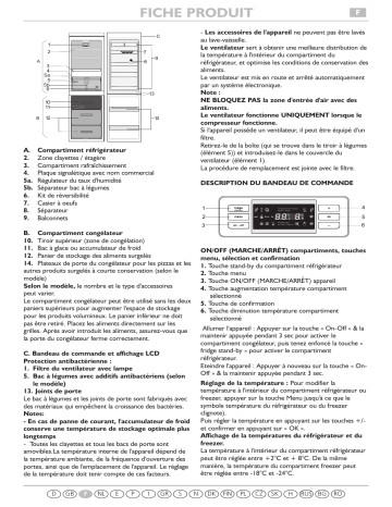 WBC3746 A+W | WBC4046 A+X | KGE356 SUPER ECO A++IN | Bauknecht WBC3746 A+X Fridge/freezer combination Manuel utilisateur | Fixfr