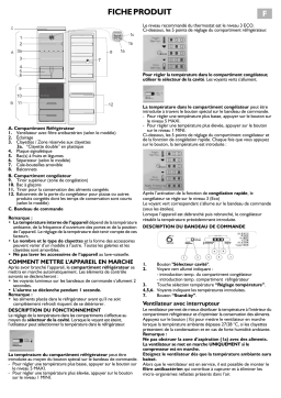 Whirlpool ARC 6448/IS Fridge/freezer combination Manuel utilisateur