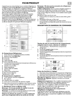 Whirlpool ARC7699 IX AQUA Fridge/freezer combination Manuel utilisateur