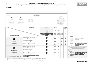 LADEN EC 3398 LA Dryer Manuel utilisateur | Fixfr