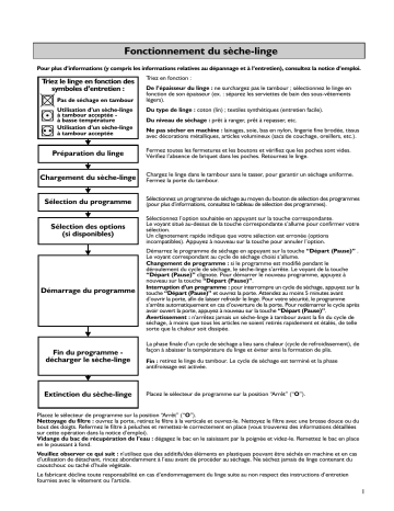 LADEN AMB 3972 Dryer Manuel utilisateur | Fixfr
