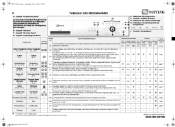 Maytag MFW107EBWT MM Washing machine Manuel utilisateur