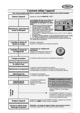 Whirlpool ADG 853 PT WP Dishwasher Manuel utilisateur