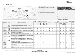 Whirlpool AWE 8625 Washing machine Manuel utilisateur