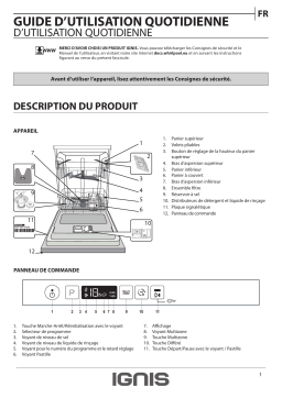 Ignis ACIC 3C24 Dishwasher Manuel utilisateur