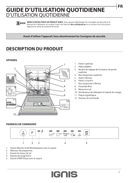 Ignis AIE 2B19 A Dishwasher Manuel utilisateur