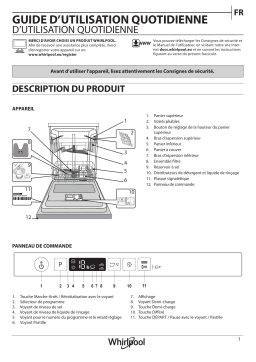 Whirlpool WIC 3B26 Dishwasher Manuel utilisateur