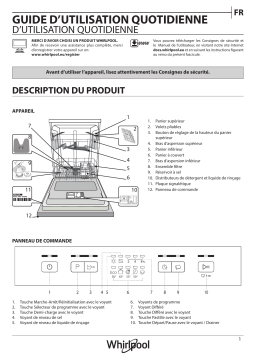 Whirlpool WFE 2B19 N X Dishwasher Manuel utilisateur