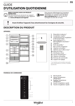 Whirlpool WT70E 831 X AQUA Fridge/freezer combination Manuel utilisateur