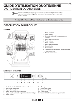 Ignis ASIC 3M19 CH Dishwasher Manuel utilisateur