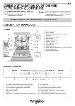 Whirlpool WFC 3C34 AP X Dishwasher Manuel utilisateur