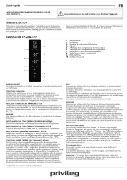Privileg PVBN 496 XD Fridge/freezer combination Manuel utilisateur